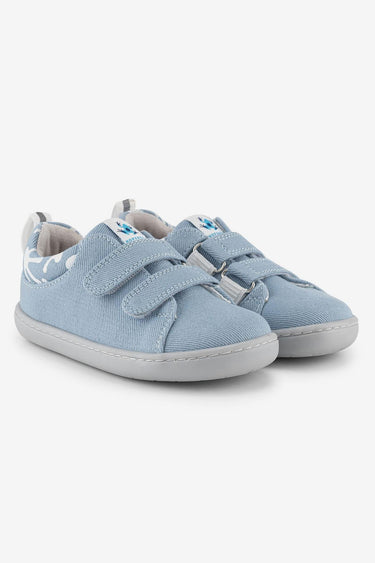 Smart Walker Recycled Canvas Eco Light Blue Barefoot Kids Shoes
