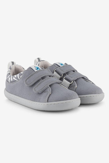 Smart Walker Recycled Canvas Eco Gray Barefoot Kids Shoes