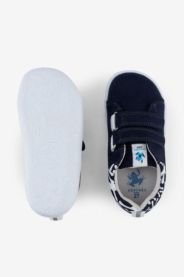 Smart Walker Recycled Canvas Eco Navy Blue Barefoot Kids Shoes