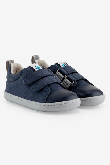Smart Walker Canvas Play Navy Blue Barefoot Kids Shoes