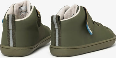 Smart Walker High Top Super Matte Khaki Barefoot Kids Shoes