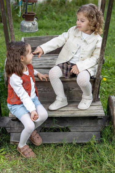 Smart Walker High Top Super Matte Beige Barefoot Kids Shoes