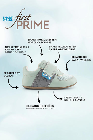 Smart Walker First Prime Cool Green Baby Shoes
