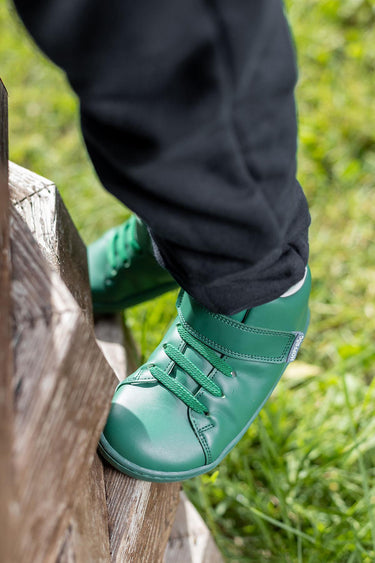 Smart Walker High Top Super Matte Black Barefoot Kids Shoes