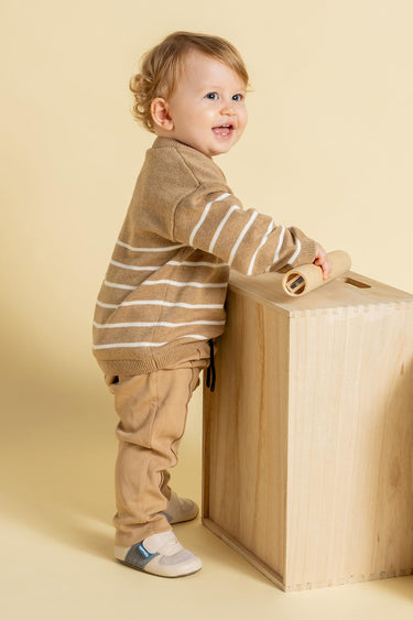 Smart Walker First Prime Cool Beige Baby Shoes