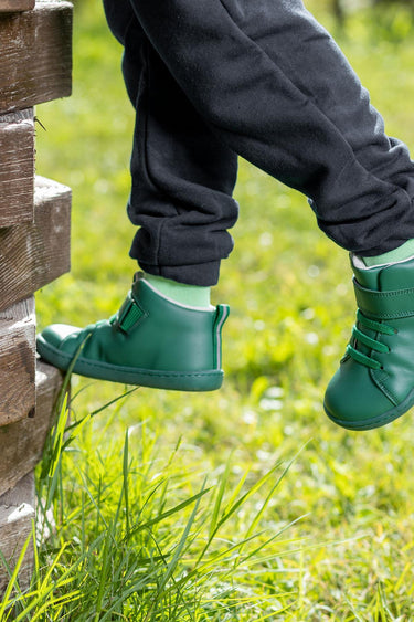 Smart Walker High Top Green Light Barefoot Kids Shoes