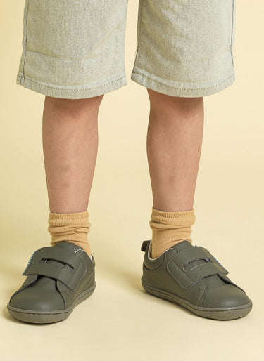 Smart Walker Casual Super Matte Khaki Barefoot Kids Shoes