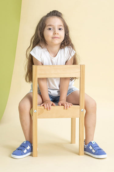 Smart Walker Recycled Canvas Eco Violet Barefoot Kids Shoes