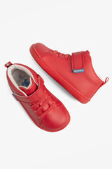 High Top Red Light Barefoot Kids Shoes