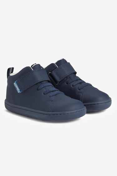 Smart Walker High Top Super Matte Navy Blue Barefoot Kids Shoes