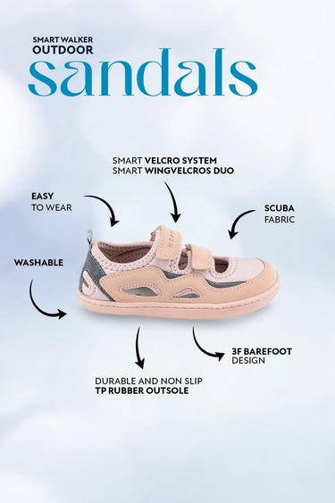 Smart Walker Outdoor Sandals Pink Duo