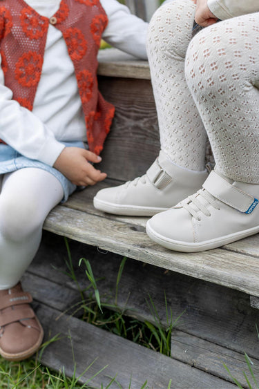 Smart Walker High Top Super Matte Beige Barefoot Kids Shoes