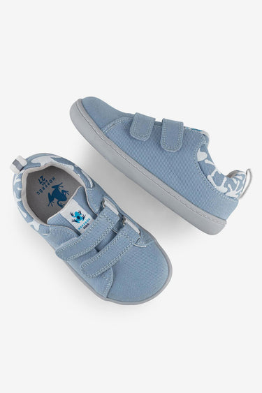 Smart Walker Recycled Canvas Eco Light Blue Barefoot Kids Shoes