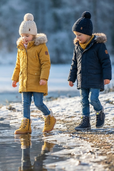 Furry Boots Barefoot Kids Boots