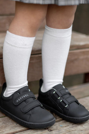 Smart Walker Junior Super Matte Black Barefoot Kids Shoes