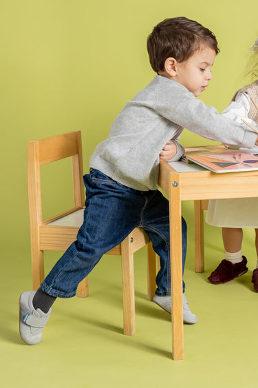 Smart Walker First Prime Super Matt Cool Gray Baby Shoes