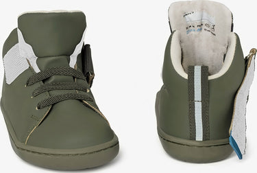 Smart Walker High Top Super Matte Khaki Barefoot Kids Shoes