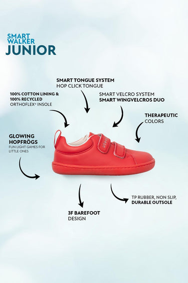 Smart Walker Junior Red Light Barefoot Kids Shoes