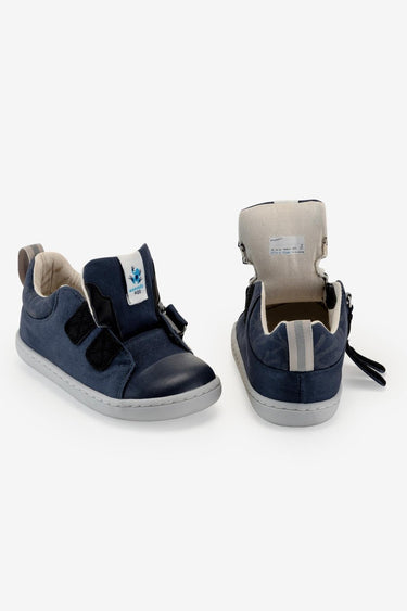 Smart Walker Canvas Play Navy Blue Barefoot Kids Shoes