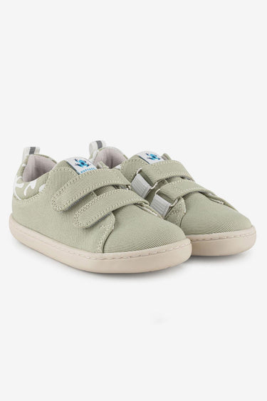Smart Walker Recycled Canvas Eco Nile Green Barefoot Kids Shoes